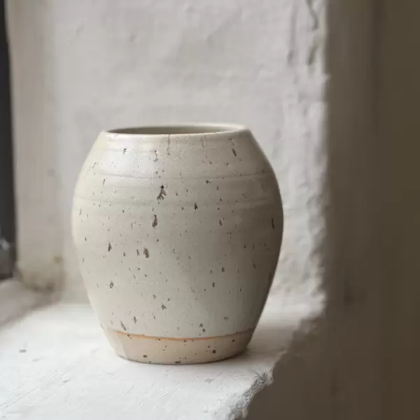 Vangs Keramiske Værksted - Keramik vase hvid