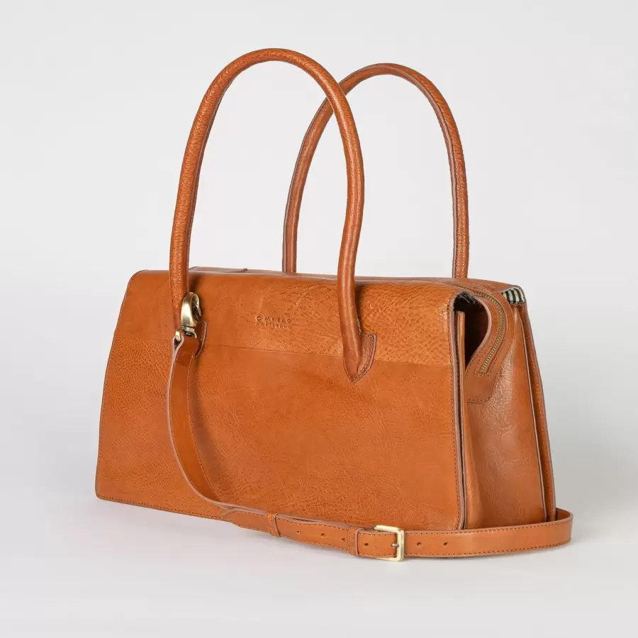 O My Bag - Arbejdstaske Kate, Cognac Stromboli Leather