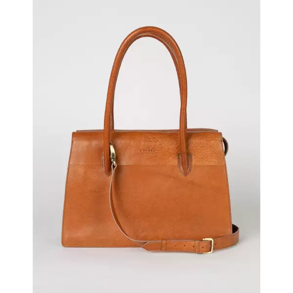 O My Bag - Arbejdstaske Kate, Cognac Stromboli Leather
