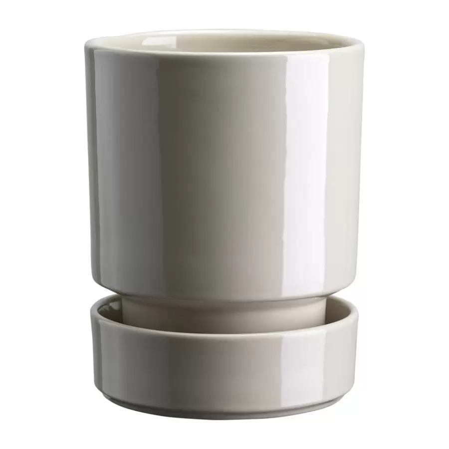 Bergs Potter - Sæt, Hoff , Ø12 cm. GLASERET Sandstone