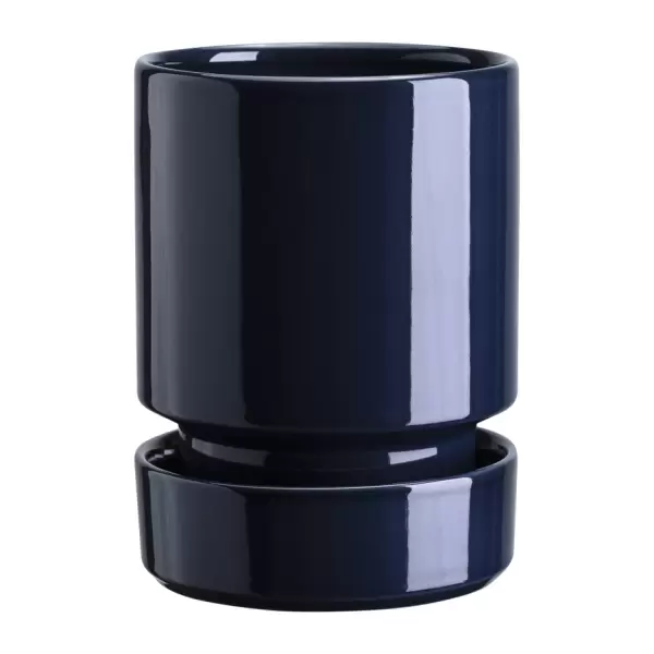Bergs Potter - Sæt, Ø 14 cm.Hoff GLASERET Sapphire Blue