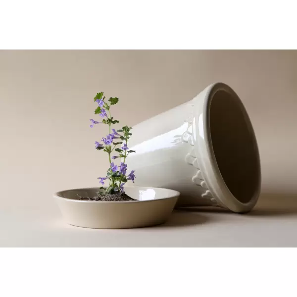 Bergs Potter - Sæt, Københavner GLASERET Sand Stone, Ø 14 cm