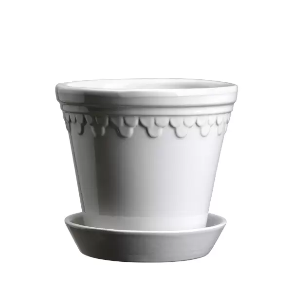 Bergs Potter - Sæt, Ø12, Københavner GLASERET Mineral White Bergs Potter - Sæt, Ø12, Københavner GLASERET Mineral White