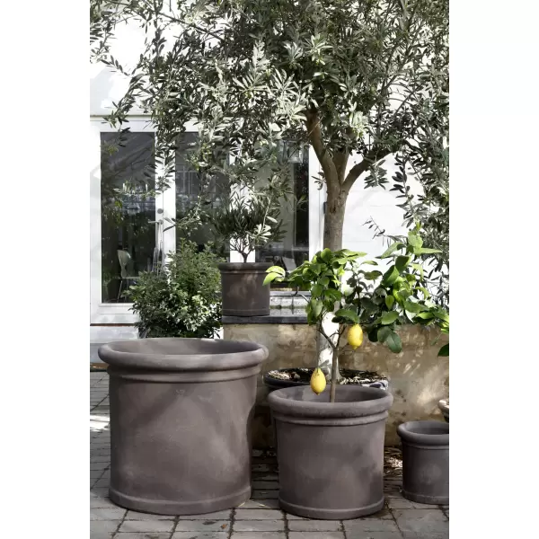 Bergs Potter - Cilindro RÅ Grey, Ø 40 cm, Potte