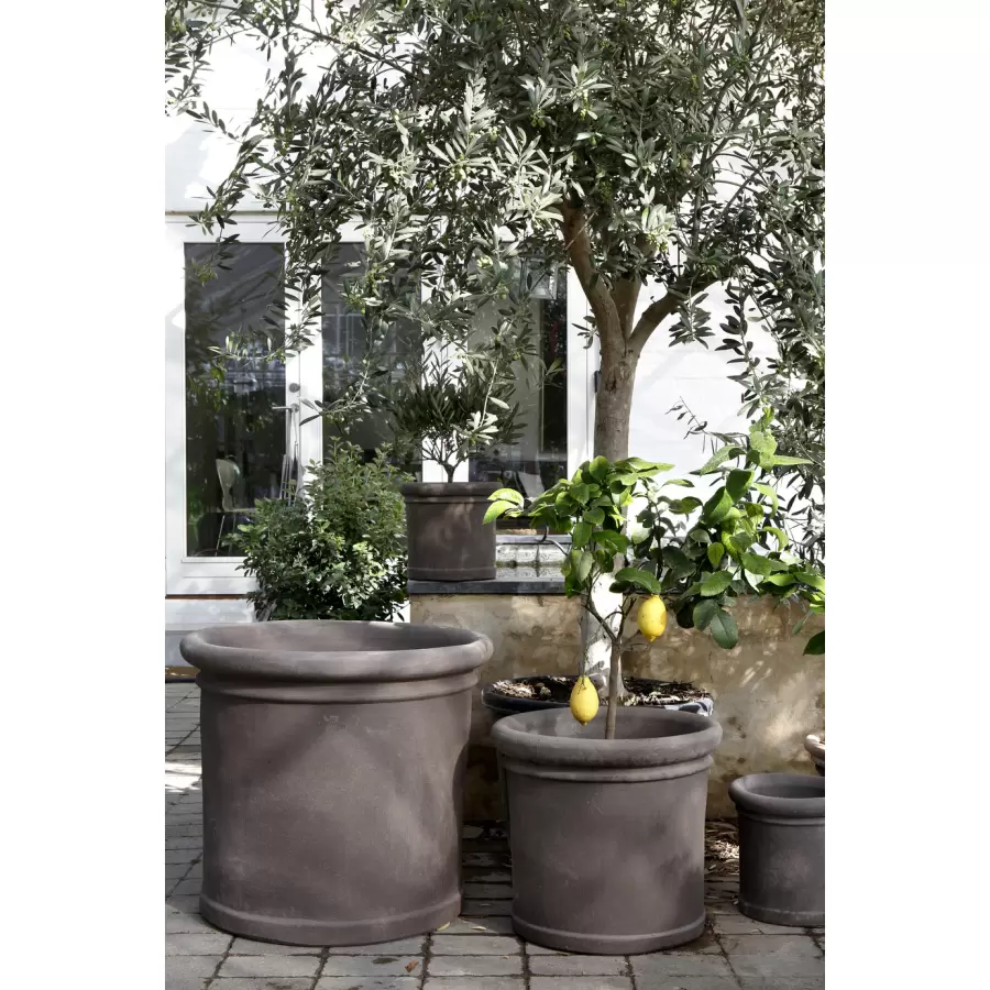 Bergs Potter - Cilindro RÅ Grey, Ø 40 cm, Potte