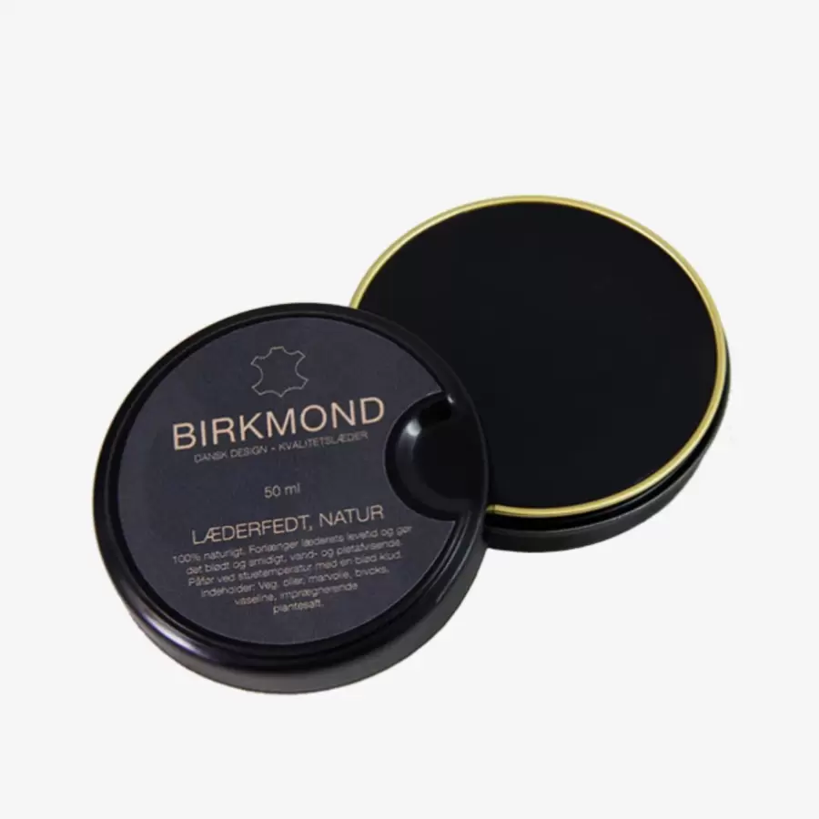 Birkmond - Læderfedt, Sort