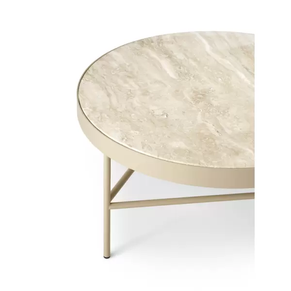 ferm LIVING - Travertine Table - Large - cashmere