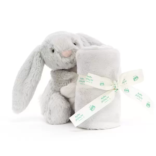 Jellycat - Nusseklud Bashful Silver Bunny