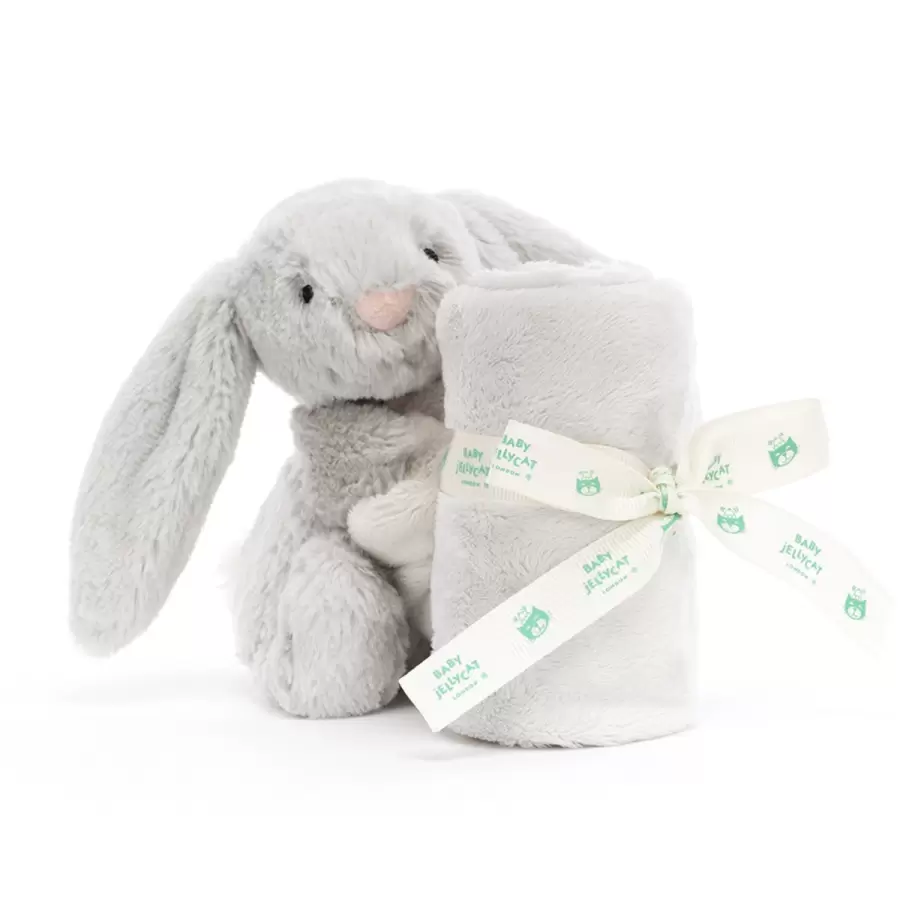 Jellycat - Nusseklud Bashful Silver Bunny