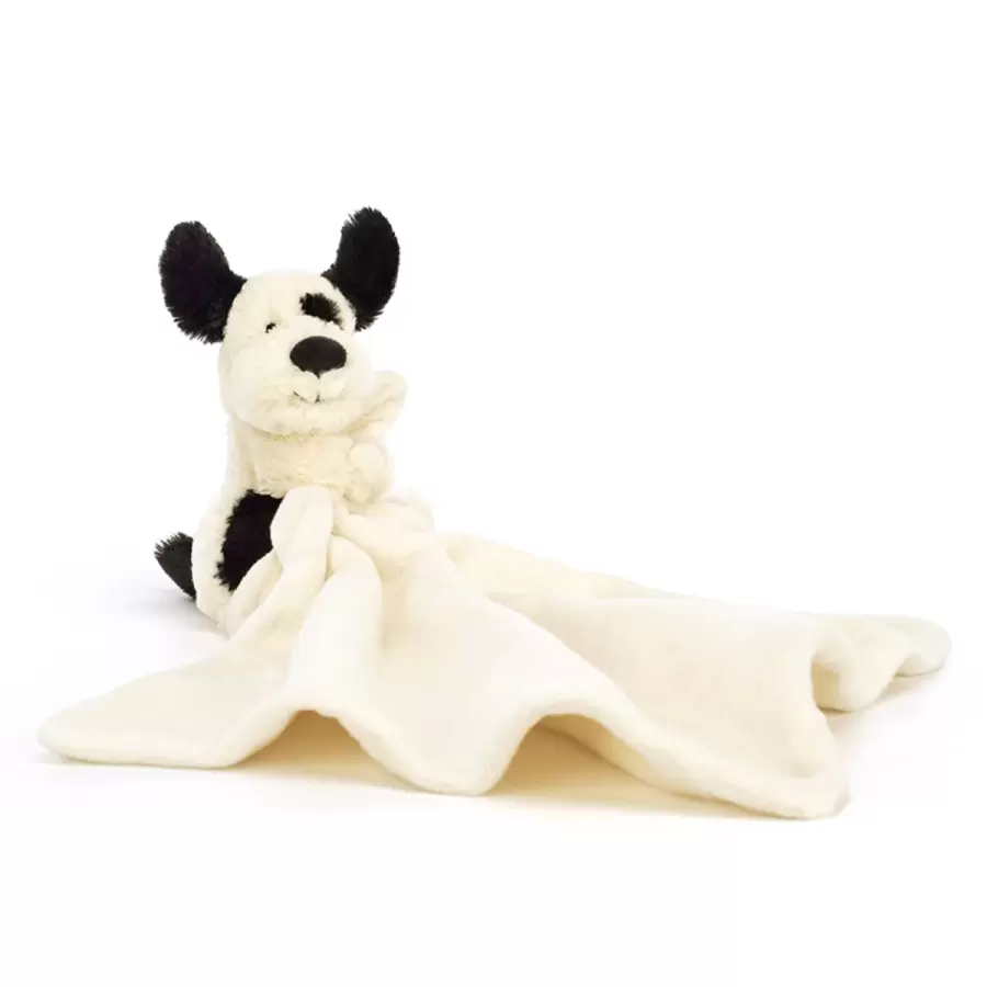 Jellycat - Nusseklud Bashful Black & Cream Puppy