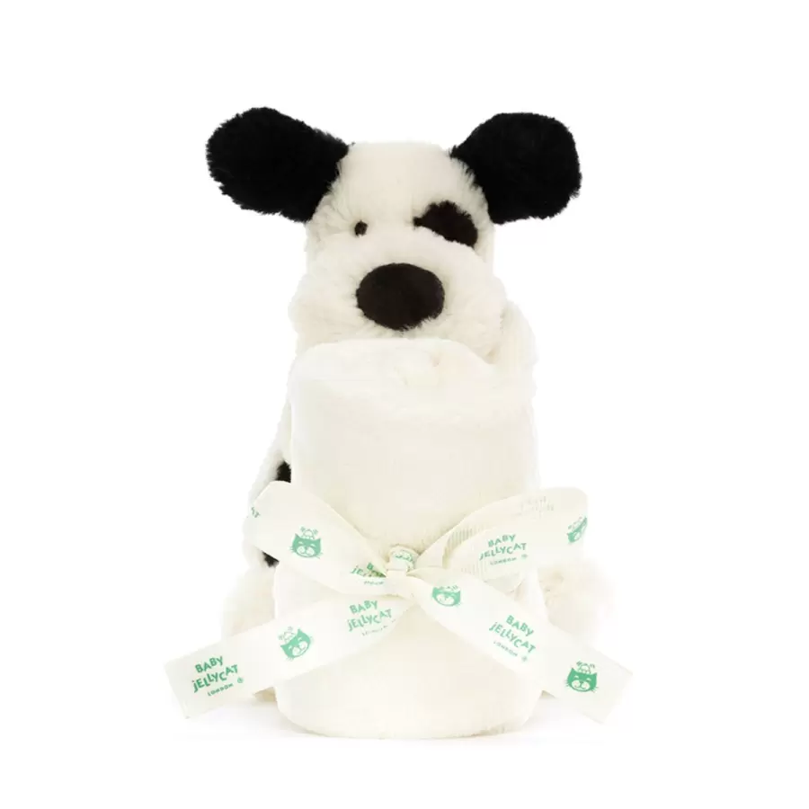 Jellycat - Nusseklud Bashful Black & Cream Puppy