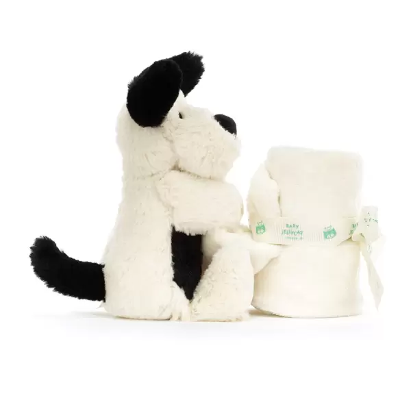 Jellycat - Nusseklud Bashful Black & Cream Puppy