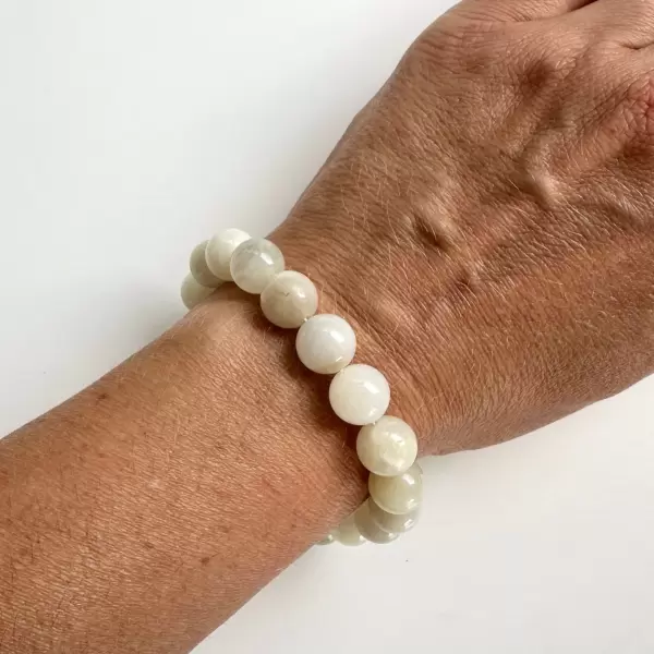 Sisse Dinesen - Armbånd Monica Moonstone, Forgyldt