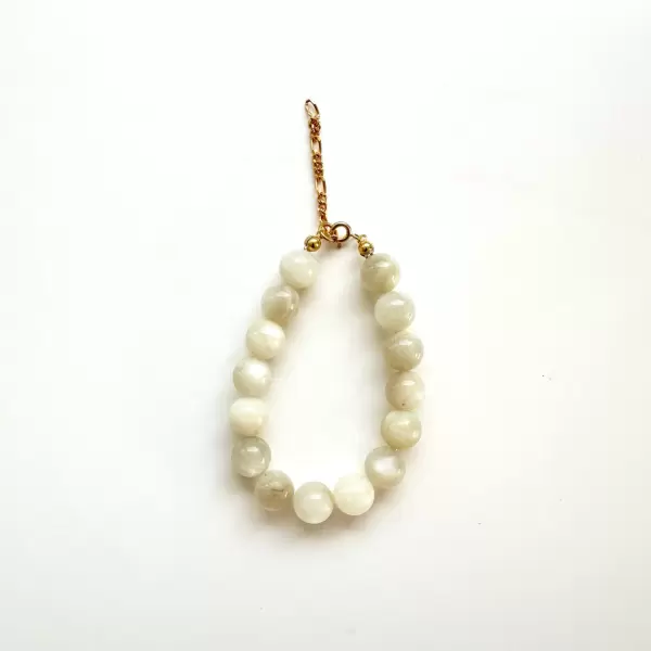 Sisse Dinesen - Armbånd Monica Moonstone, Forgyldt