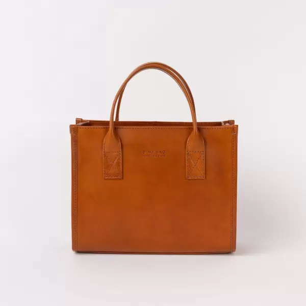 O My Bag - Shopper Jackie Midi, Cognac classic leather