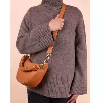 O My Bag - Crossbody Leo Soft Grain Leather, Wild Oak
