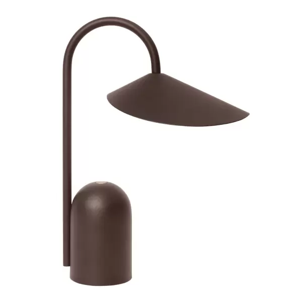 ferm LIVING - Arum Transportabel lampe, Dark Chocolate