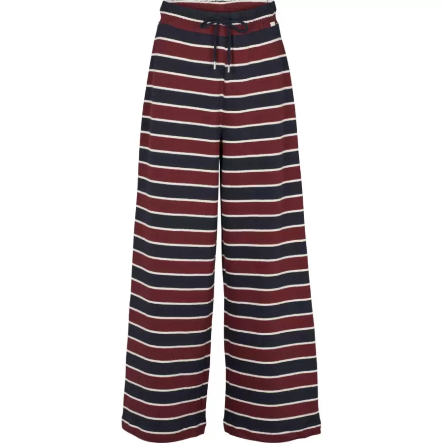 Basic Apparel - Anneli Pants, Bordeaux/sky captain