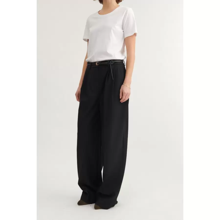 Basic Apparel - Marjorie Pants, Sort