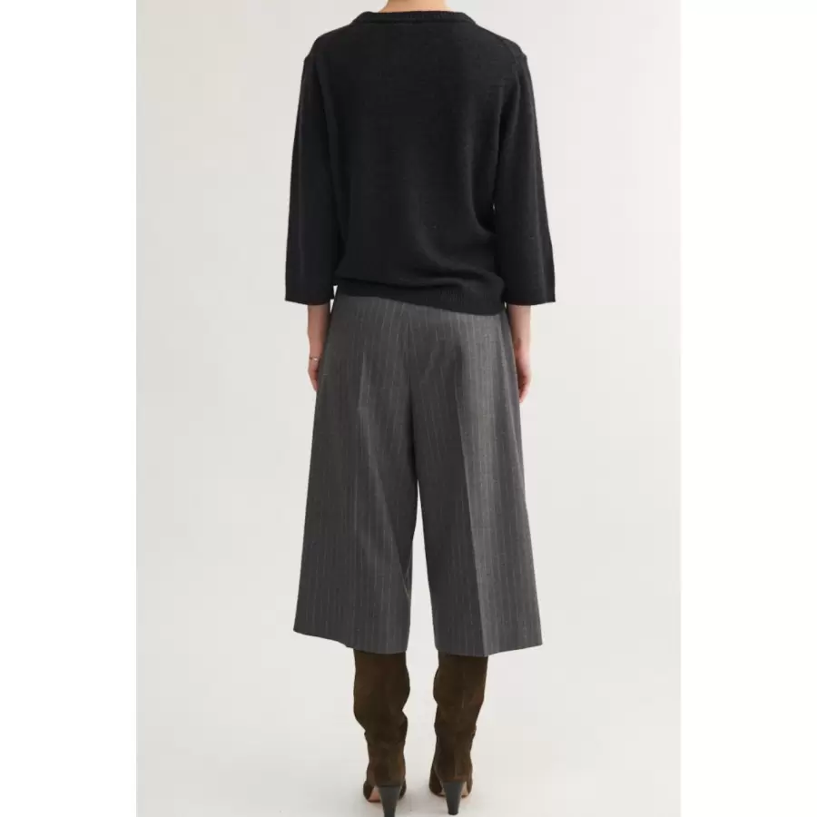 Basic Apparel - Marjo Shorts, Dark grey melange/Birch