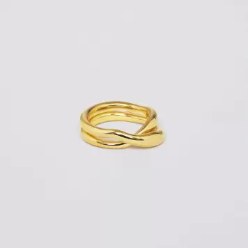 Trine Tuxen - Ring Cecilia, Forgyldt