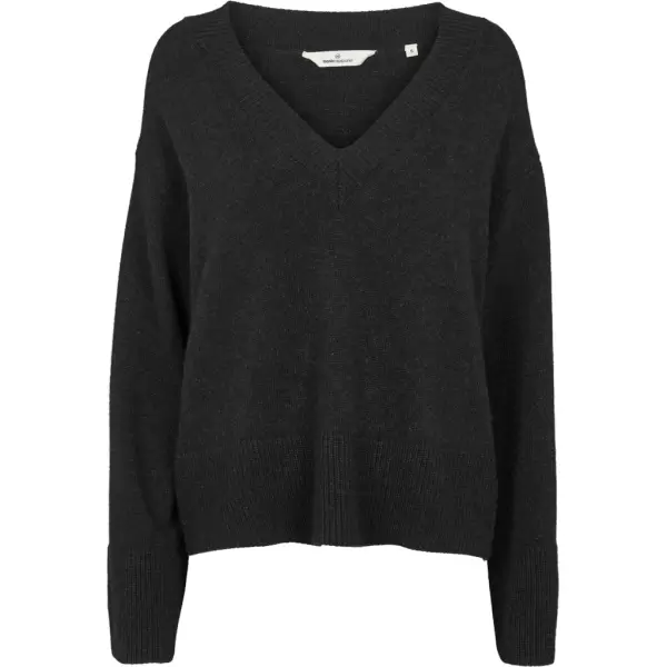 Basic Apparel - Cady V. Neck, Dark Grey