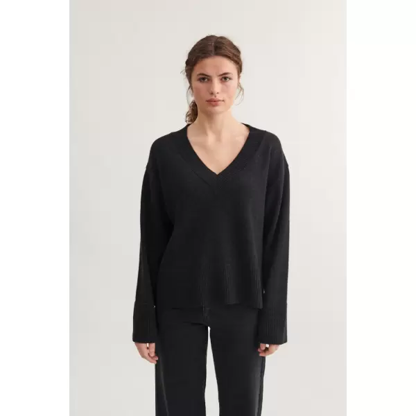 Basic Apparel - Cady V. Neck, Dark Grey