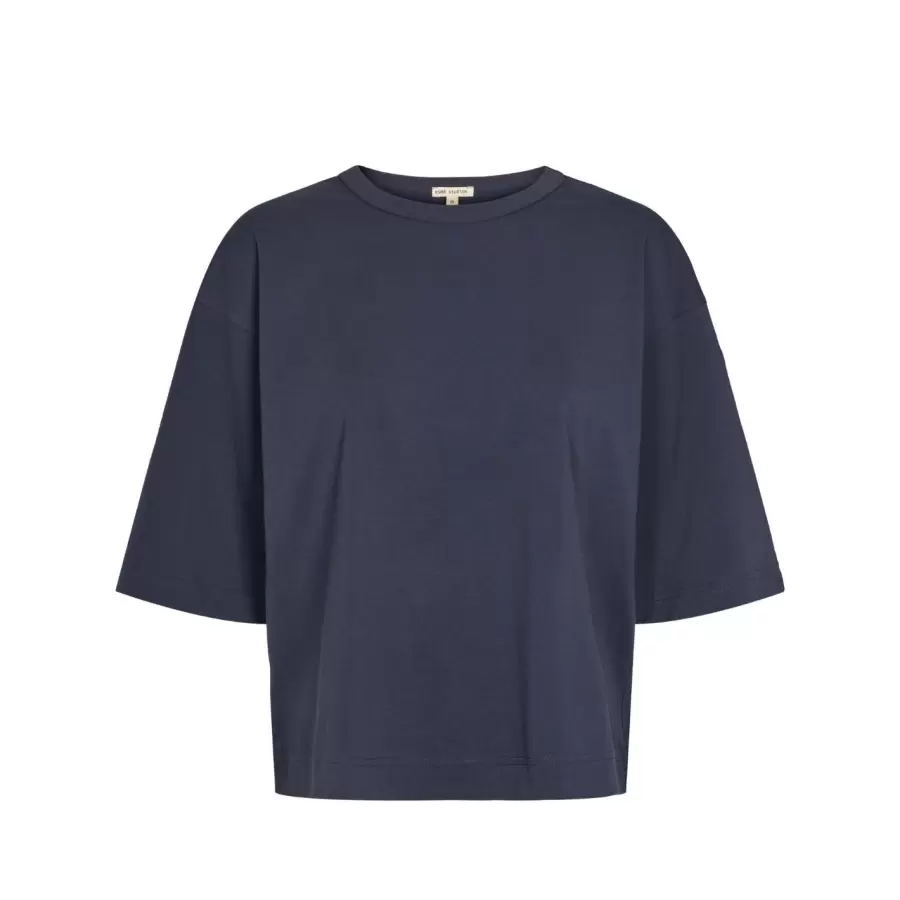esmé studios - ESSigne 2/4 Boxy T-shirt GOTS - Blue Nights