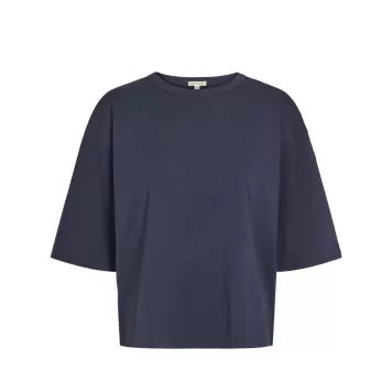 esmé studios - Signe 2/4 Boxy T-shirt GOTS, Blue Nights esmé studios - Signe 2/4 Boxy T-shirt GOTS, Blue Nights