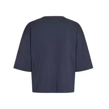 esmé studios - Signe 2/4 Boxy T-shirt GOTS, Blue Nights