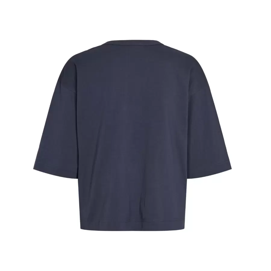 esmé studios - Signe 2/4 Boxy T-shirt GOTS, Blue Nights
