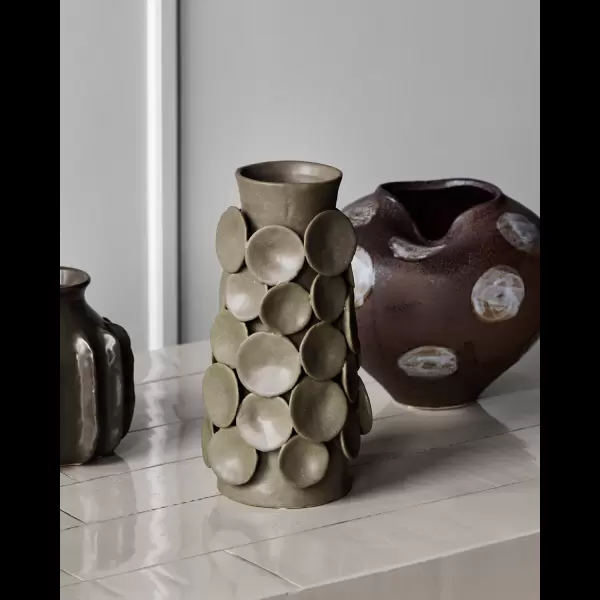 House Doctor - Vase, Dot, Khaki