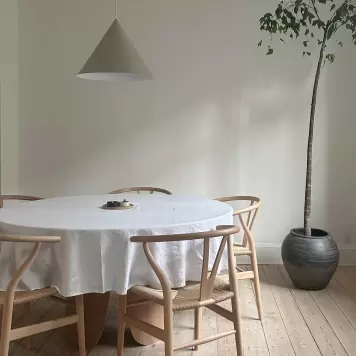 do.design - Rund hørdug Ø:200, Off white do.design - Rund hørdug Ø:200, Off white