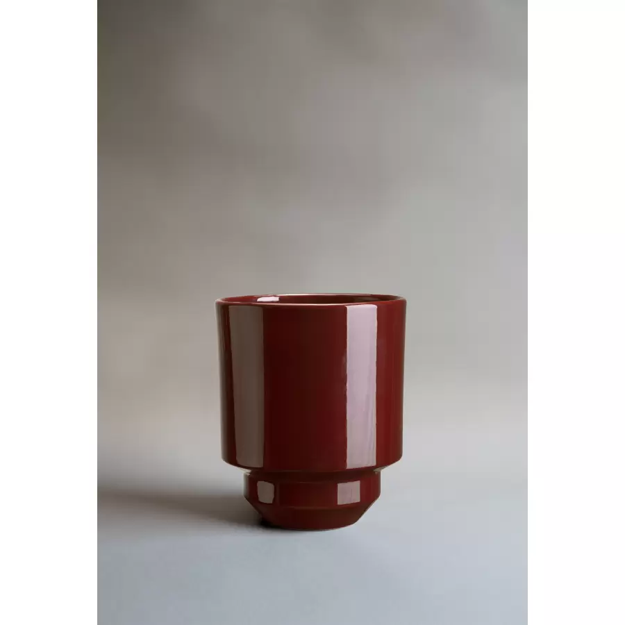 Bergs Potter - Ø:18 Krukke The Hoff Glaseret, Deep Burgundy