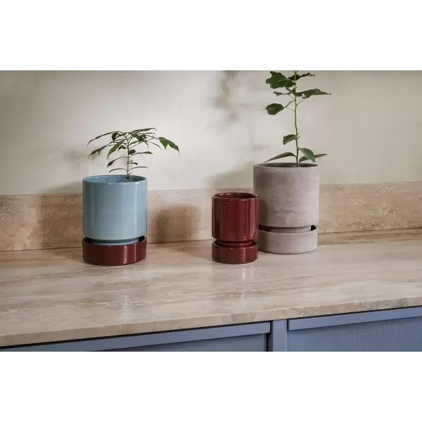 Bergs Potter - Ø:18 Krukke The Hoff Glaseret, Deep Burgundy