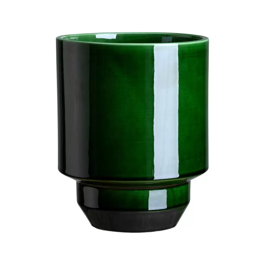 Bergs Potter - Hoff glaseret potte, Ø 21 cm., emerald green