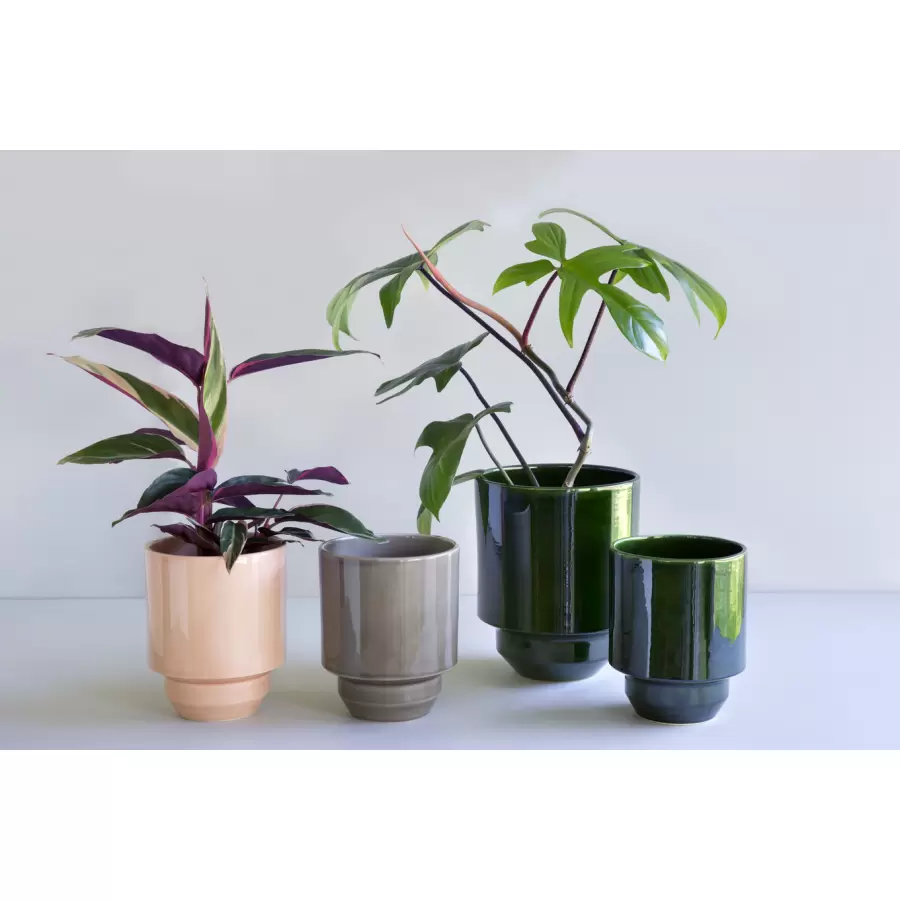 Bergs Potter - Hoff glaseret potte, Ø 21 cm., emerald green