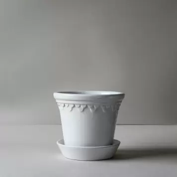Bergs Potter - Ø:21 Sæt Københavner Glaseret, Mineral White - hent selv