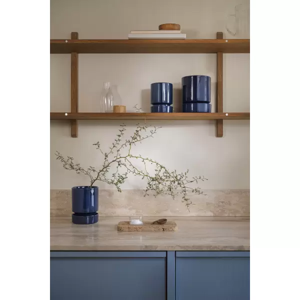 Bergs Potter - Hoff  Ø16 cm. glaseret sæt Hoff Sapphire Blue