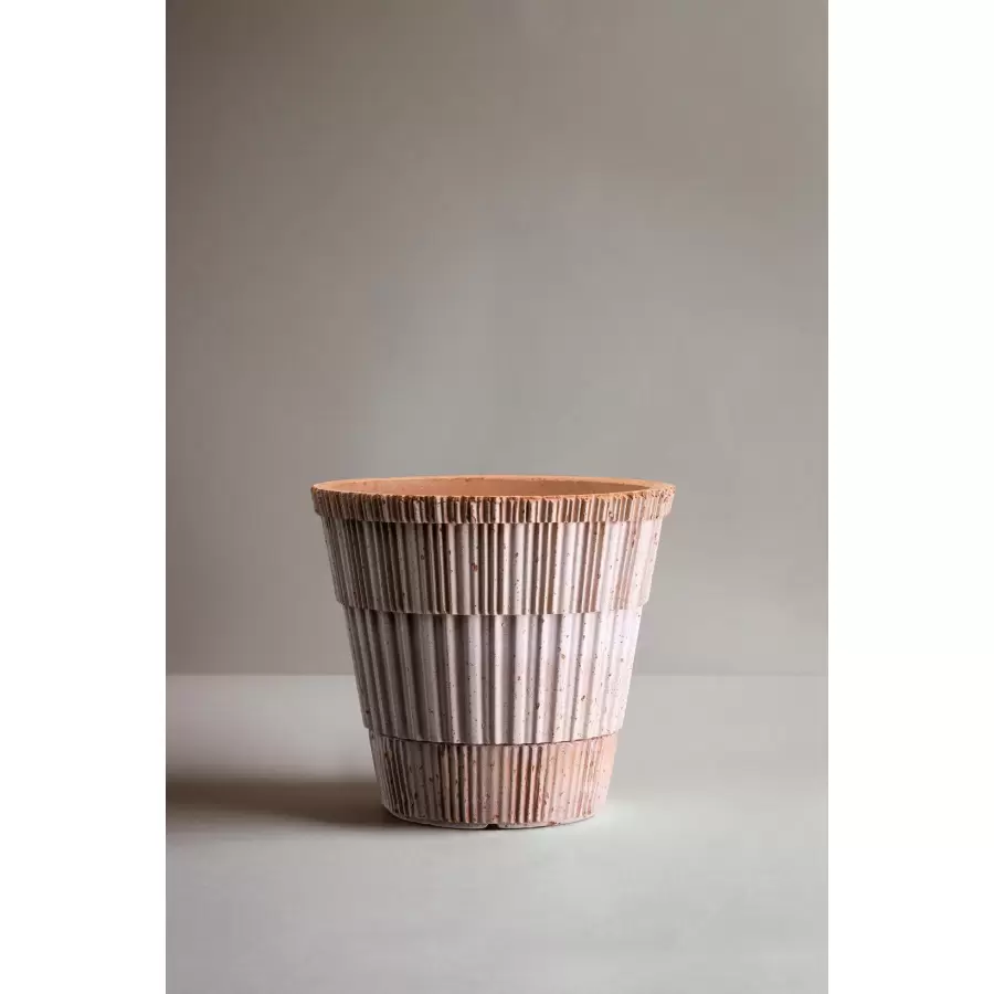 Bergs Potter - Atlas RAW Rosa, Ø 21 cm, Sæt (inkl. underskål)