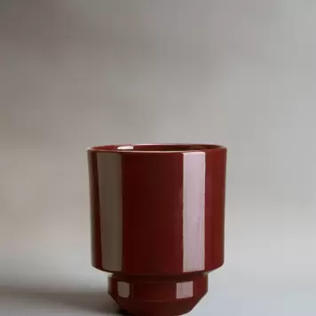 Bergs Potter - Ø:18 Krukke The Hoff Glaseret, Deep Burgundy 