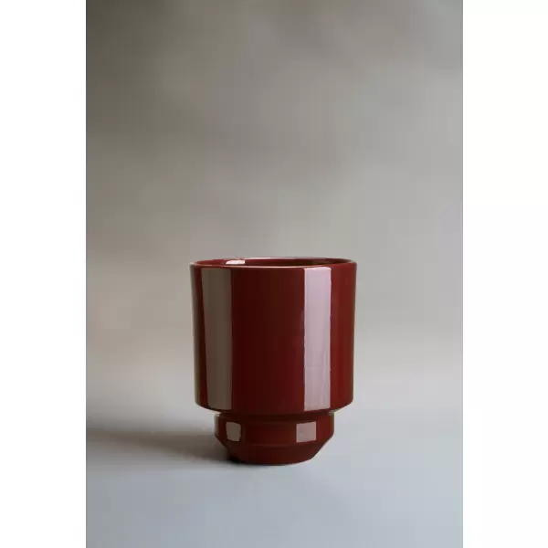 Bergs Potter - Ø:18 Krukke The Hoff Glaseret, Deep Burgundy 