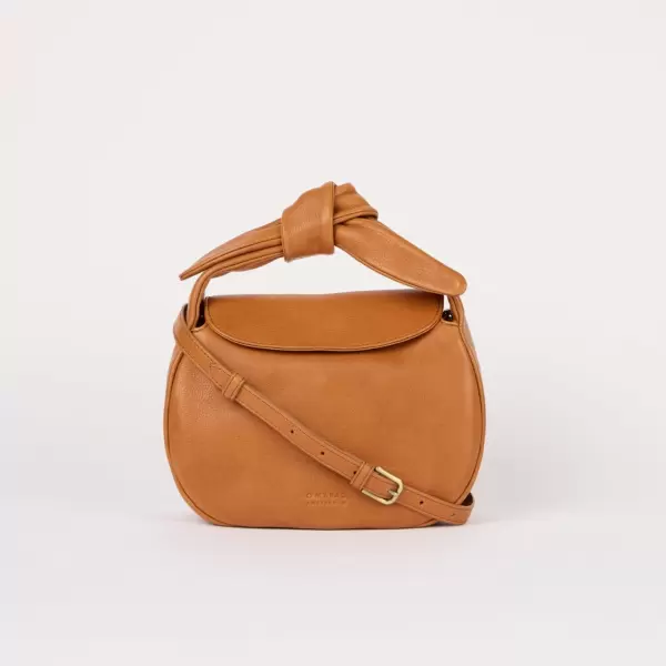O My Bag - Crossbody Coco Croissant Soft Grain Leather, Wild Oak