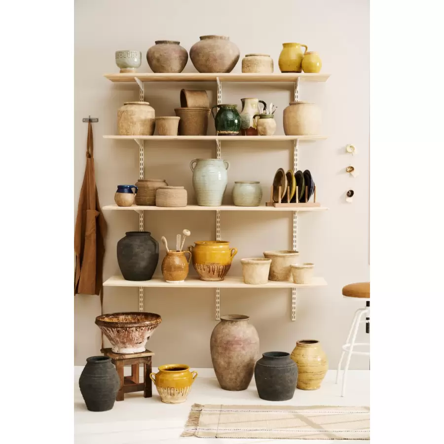 Ib Laursen - Terracotta krukke, Minerva, åbning Ø:16 cm