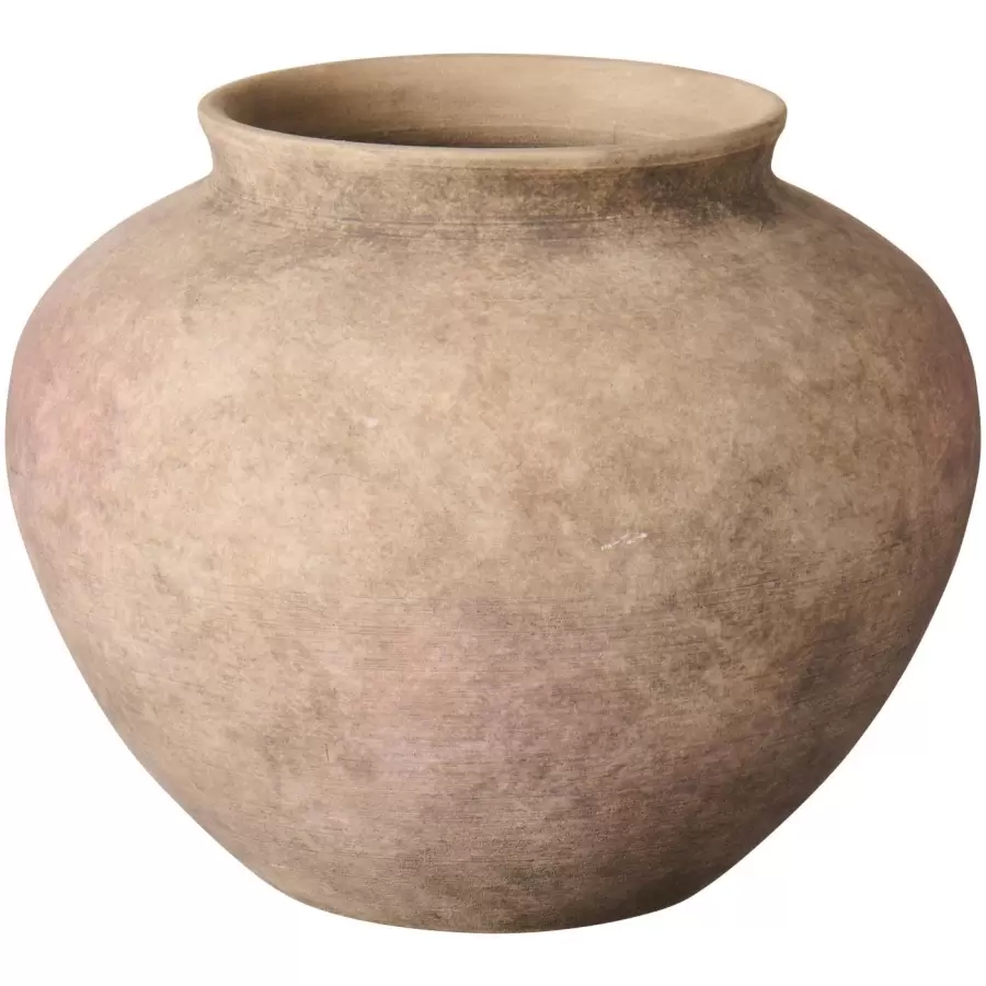 Ib Laursen - Terracotta krukke, Minerva åbning Ø:12,5 cm