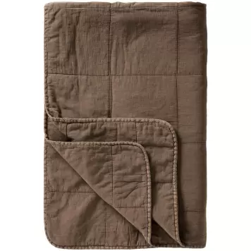 Ib Laursen - Vintage Quilt 130*180, Chokolade Ib Laursen - Vintage Quilt 130*180, Chokolade