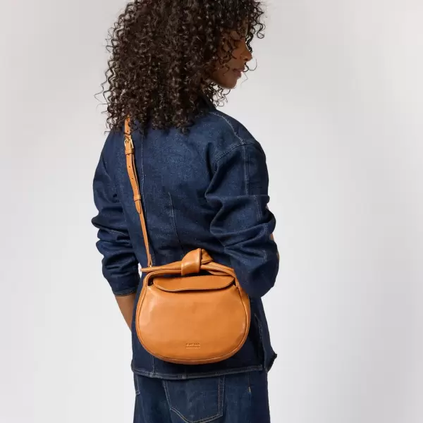O My Bag - Crossbody Coco Croissant Soft Grain Leather, Wild Oak