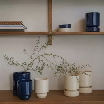 Bergs Potter - Ø:14 Krukke The Hoff Pot Glaseret, Sandstone