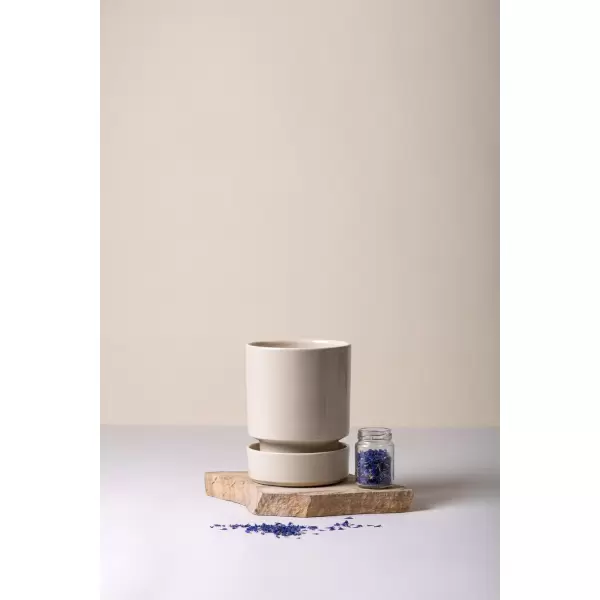 Bergs Potter - Krukke The Hoff Pot 14, Glaseret stentøj fl.farver