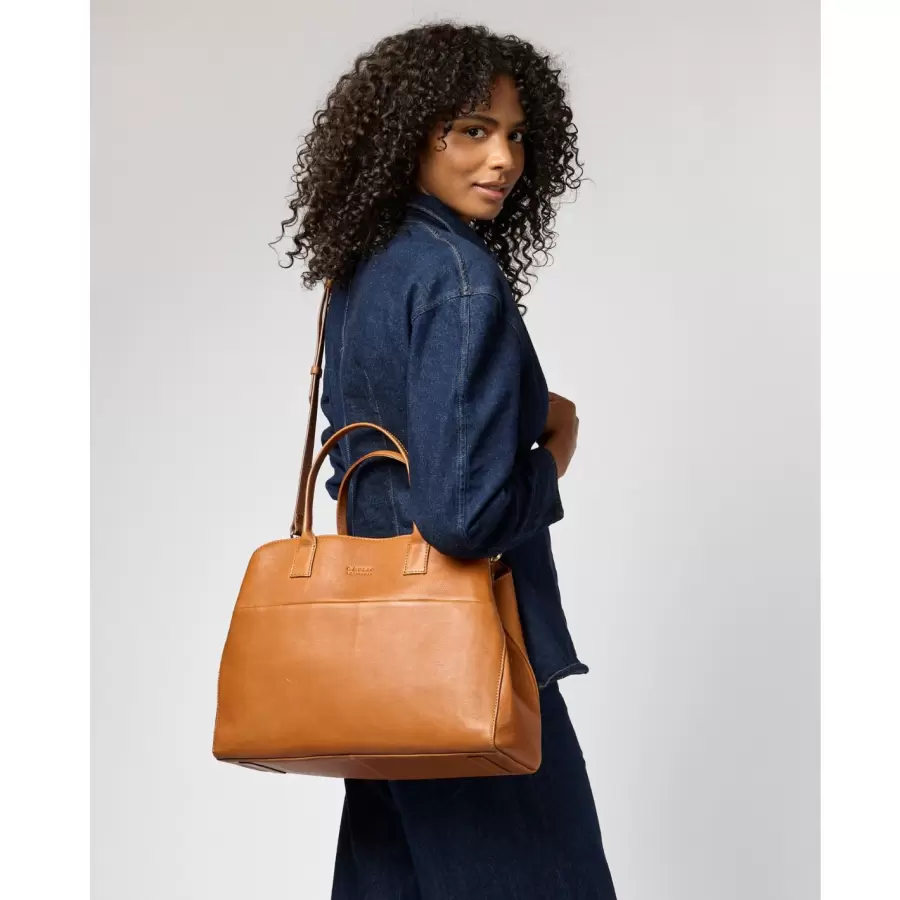 O My Bag - Arbejdstaske Rita Soft Grain Leather, Wild Oak